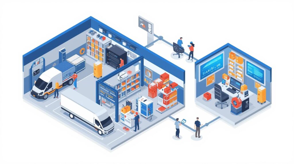 Garage & Parts Warehouse & TimeTracker
