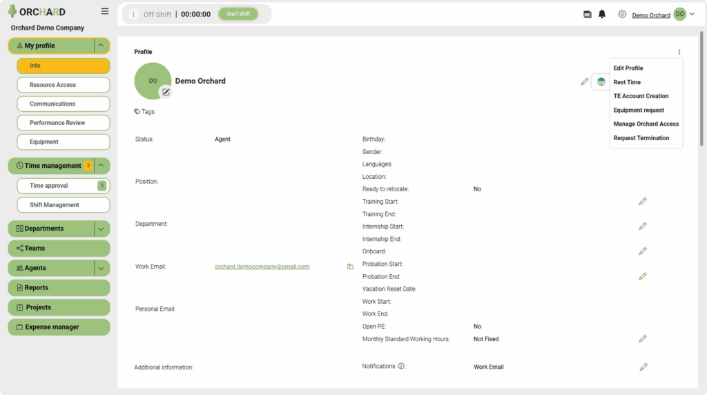 Profile Management
